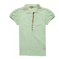 2013 burberry t-shirt mujer populaire coton london v three green